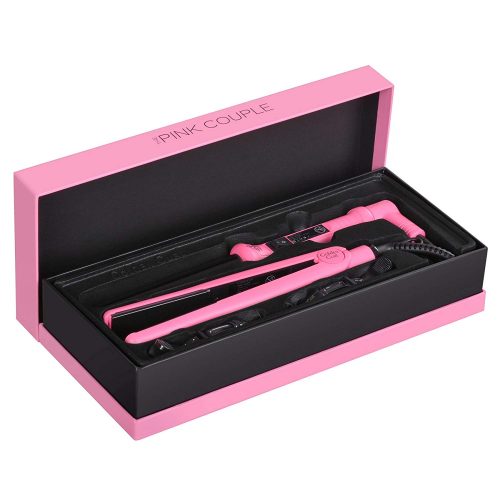 Golden Curl Pink Couple Set