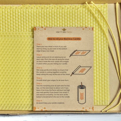 Beeswax Candle Kit open
