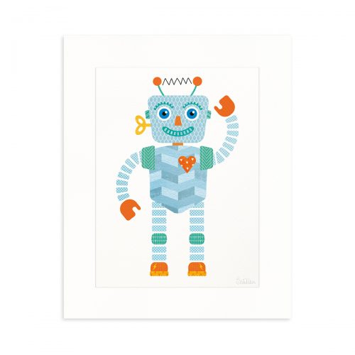 Robot poster cutout