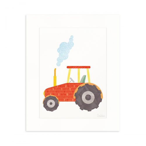Tractor poster cutout