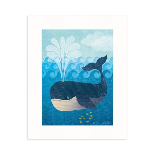 Whale poster cutout