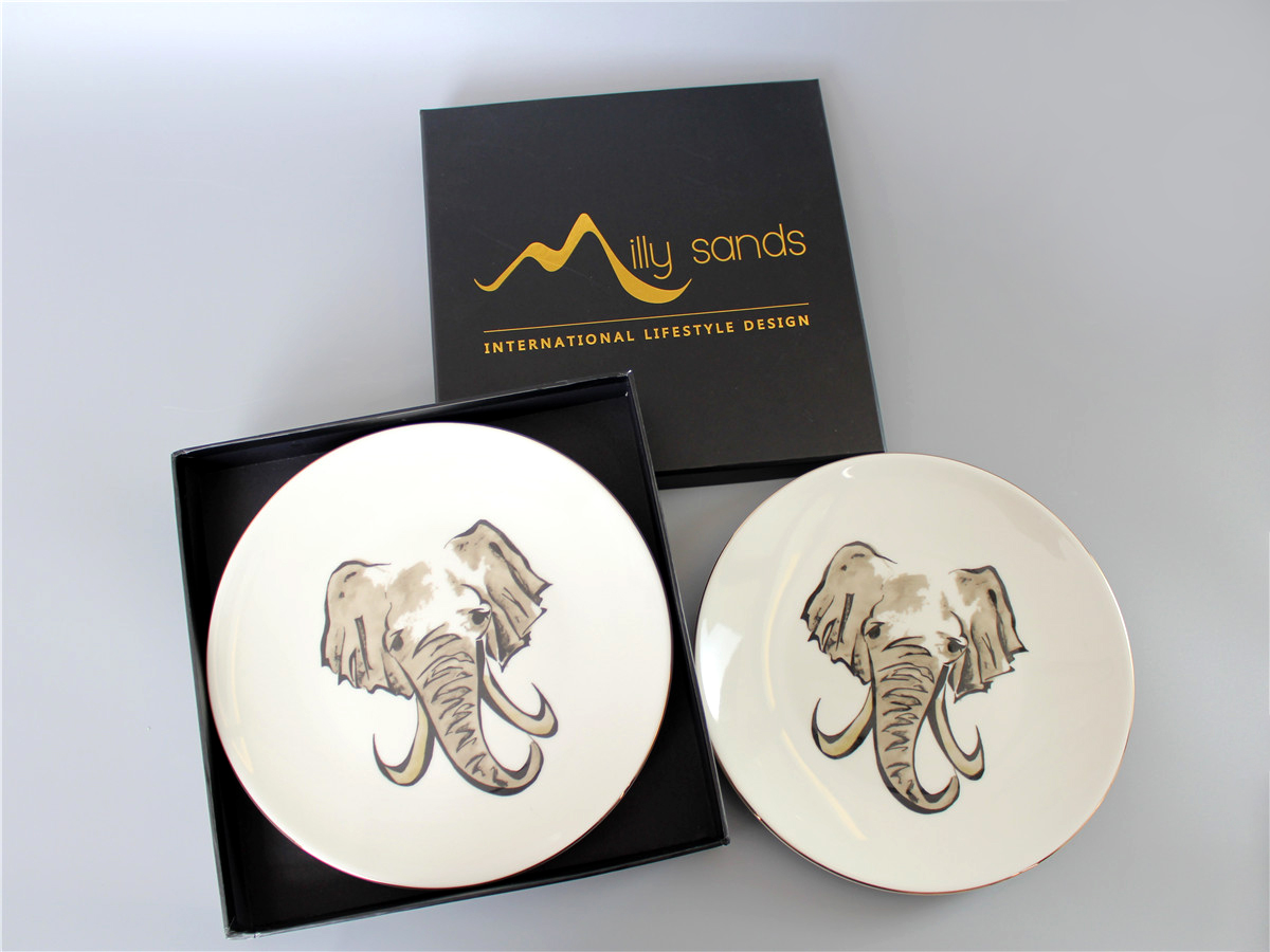 SIDE PLATE PORCELAIN ELEPHANT -2