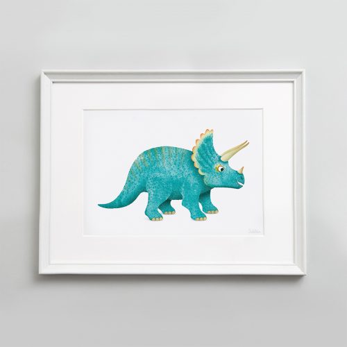 Triceratops wall art