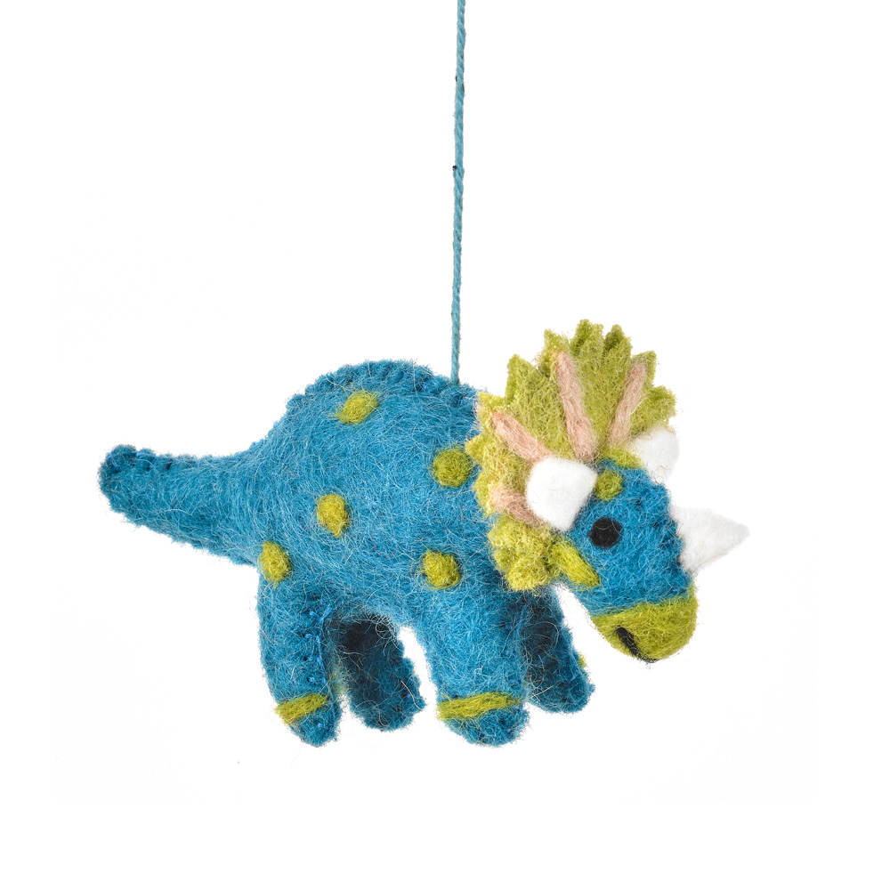 handmade_felt_Tommy_Triceratops_hanging_decoration