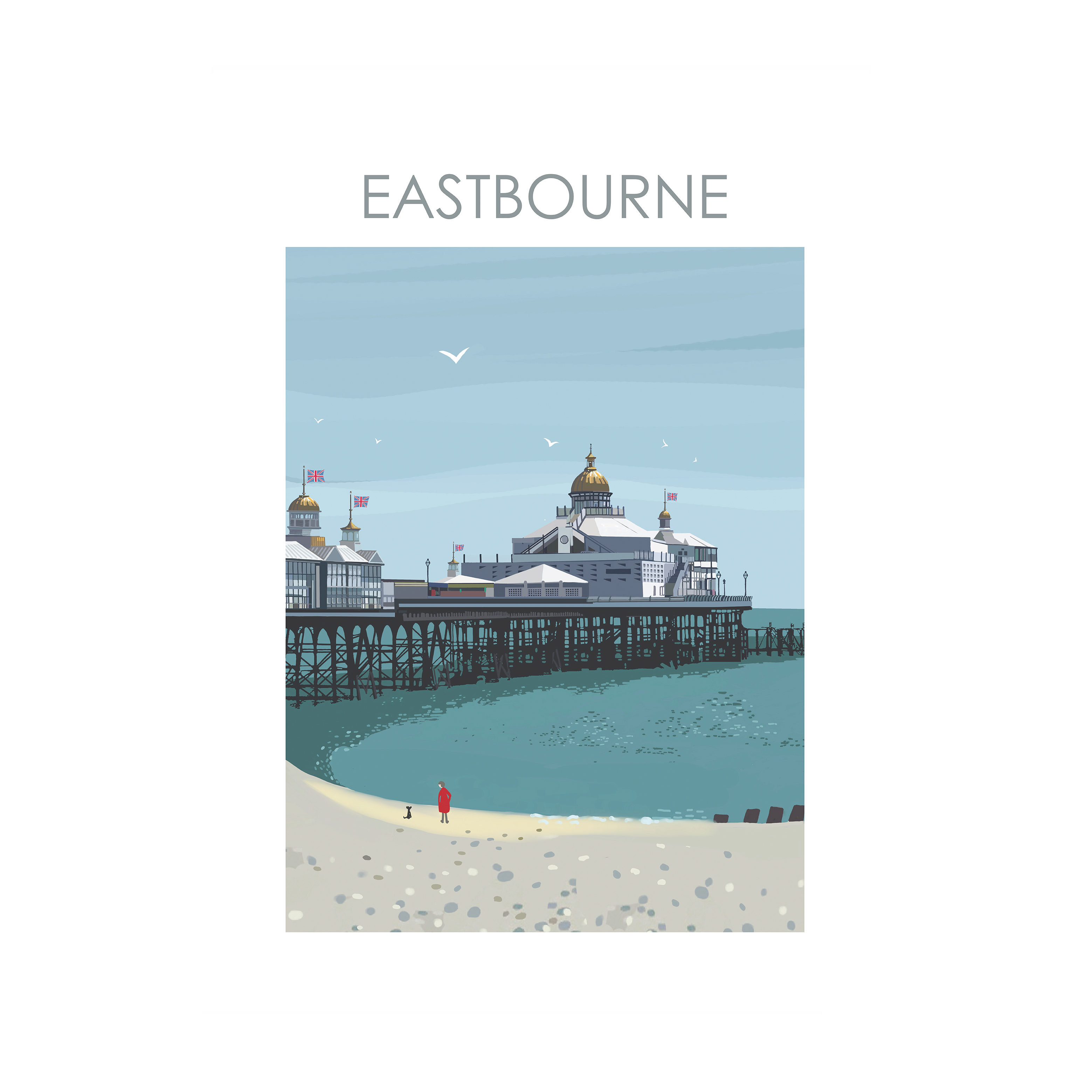 EASTBOURNE PIER A4 PRINT 2020 set up