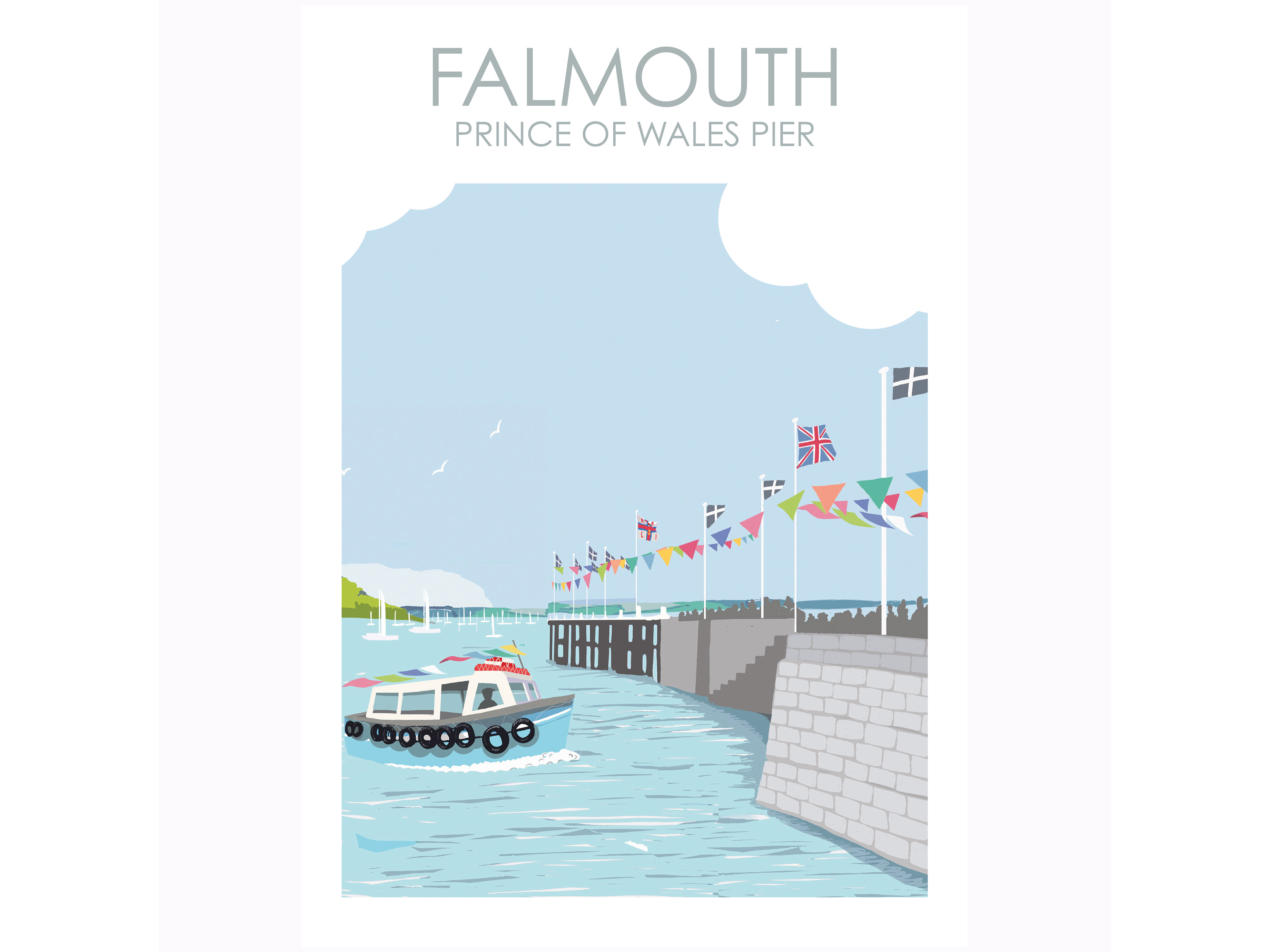 FALMOUTH PIER Print noths copy