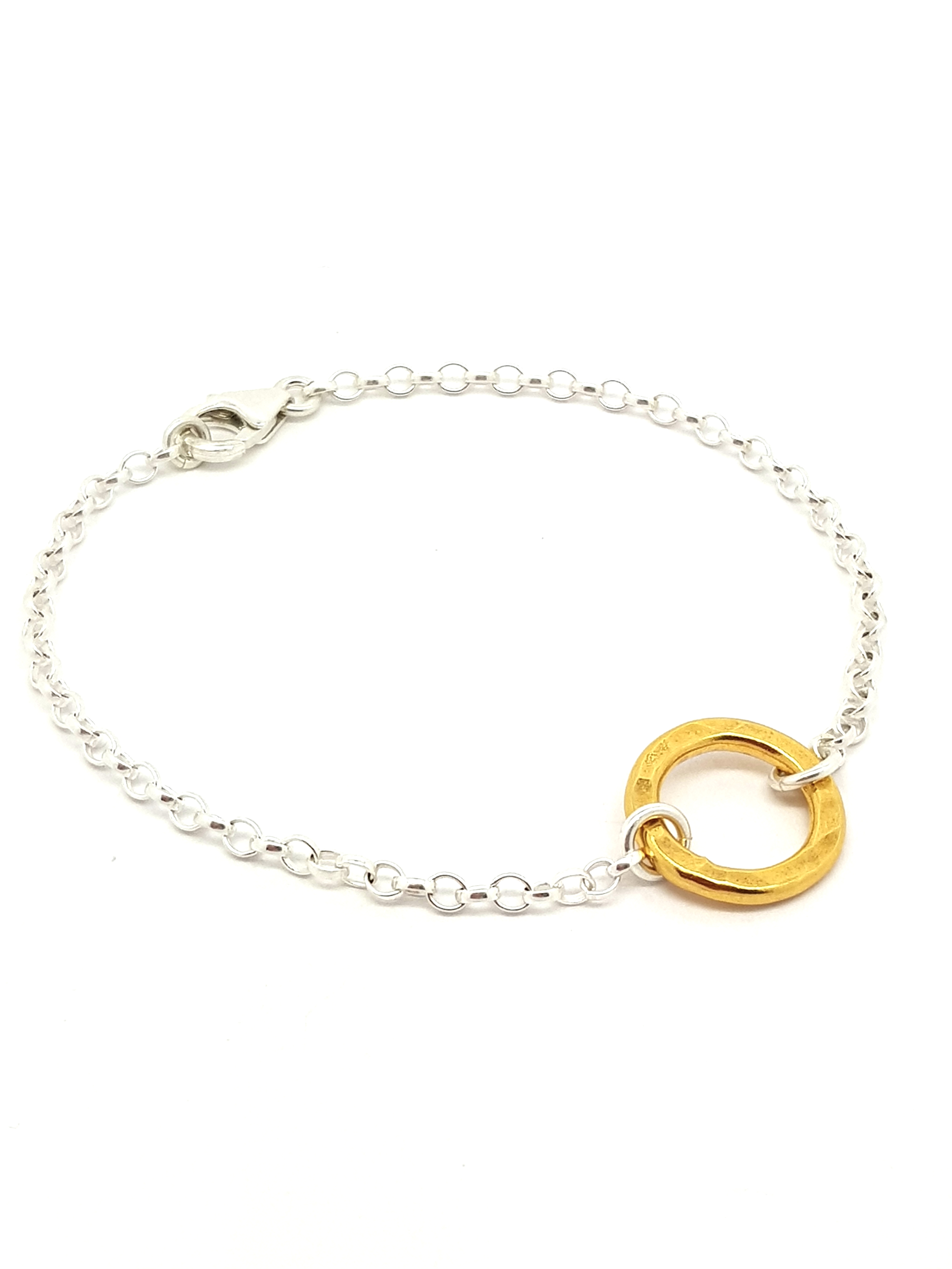 NAIIAD Circle of Life - small yellow gold ring bracelet