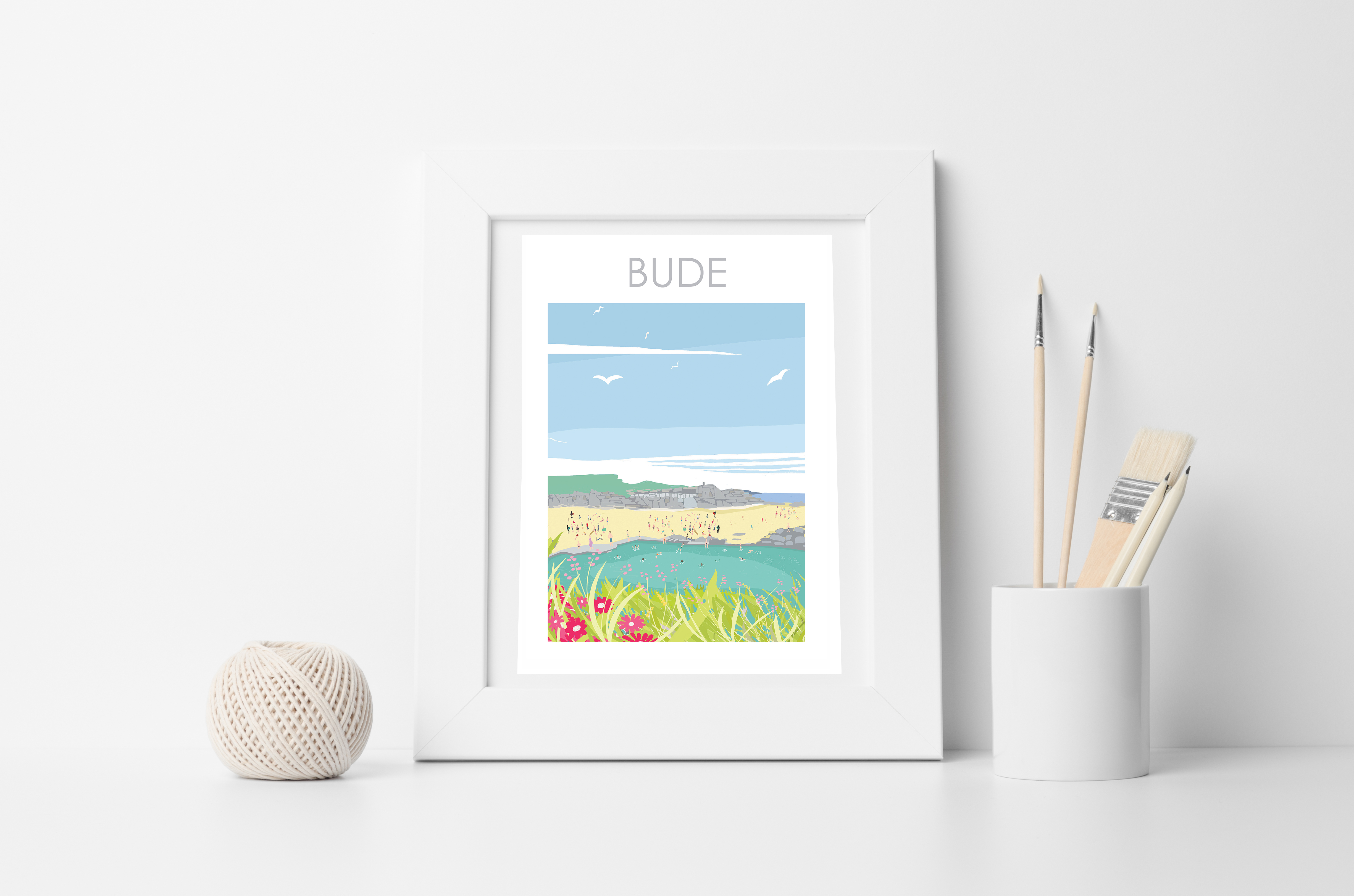 bude white framed copy