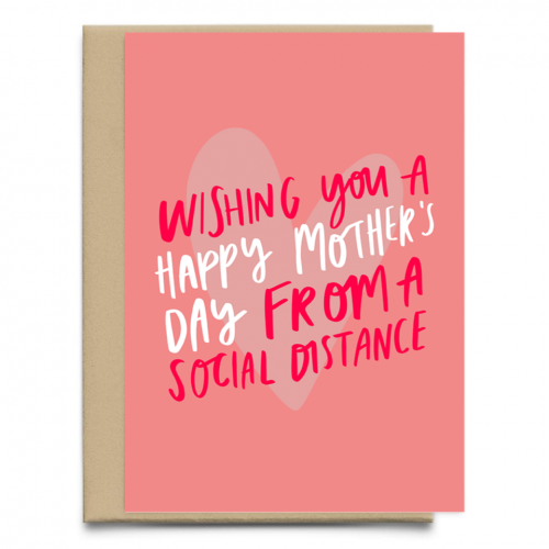An A6 greeting card that reads 