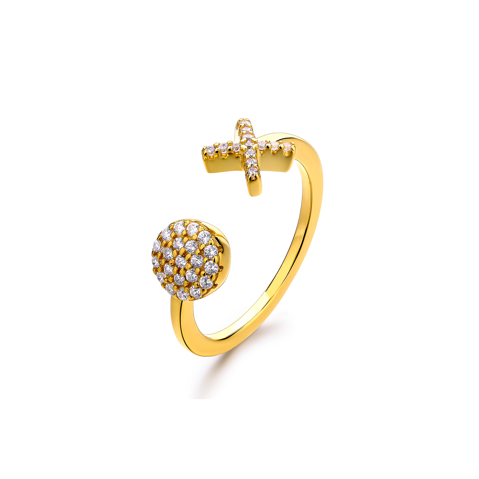 Emoji OX Love Gold Plated Silver Ring