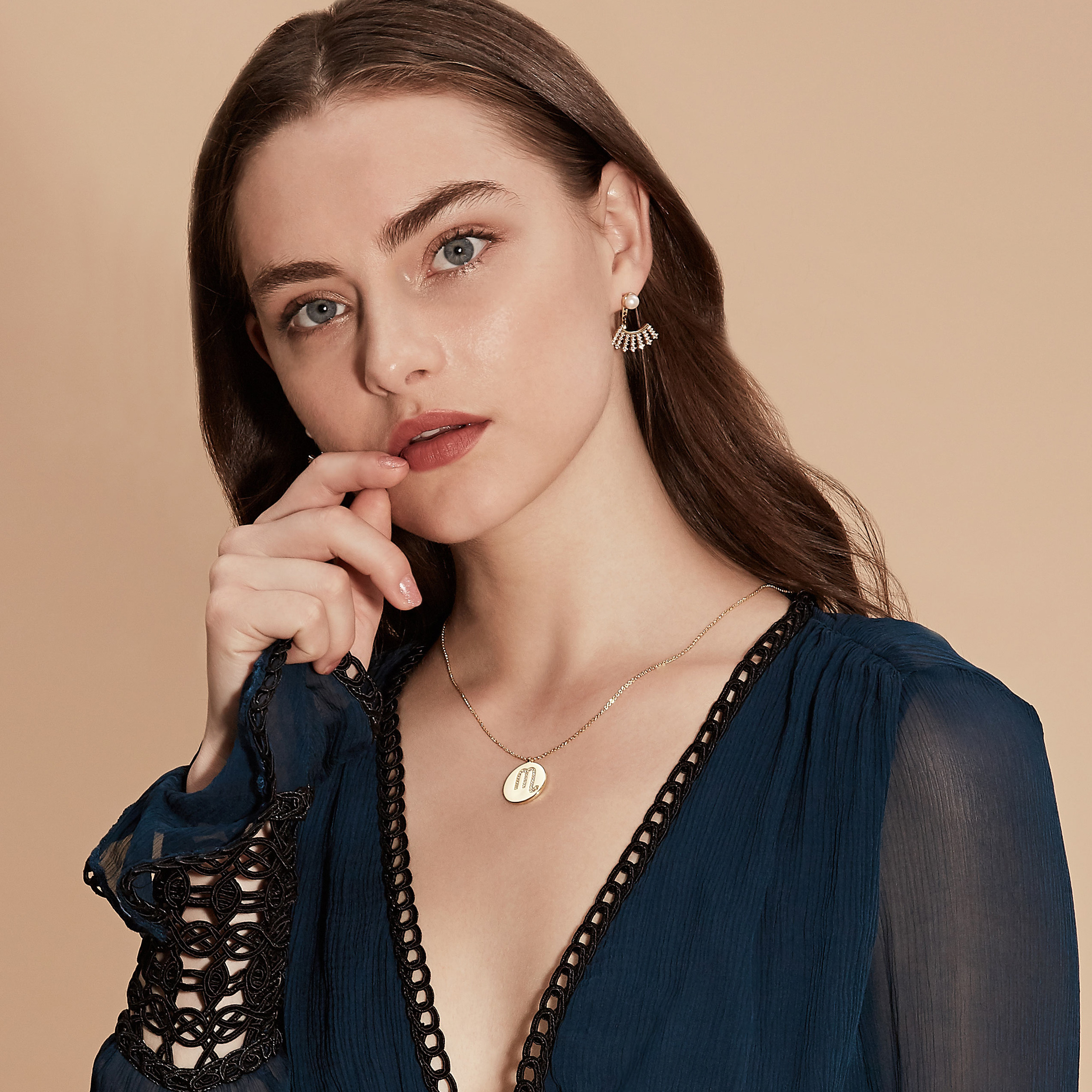 Gold Plated Silver Zodiac Necklace - Scorpion model