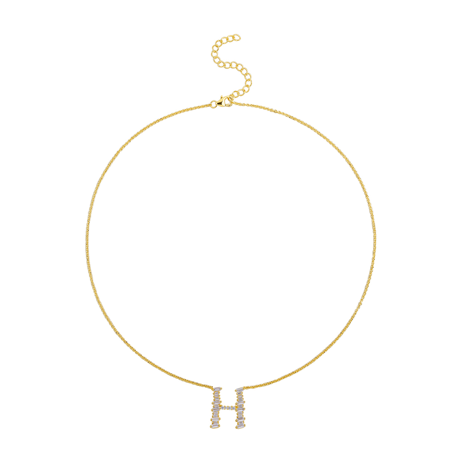 Initial Necklace Collection - Letter H