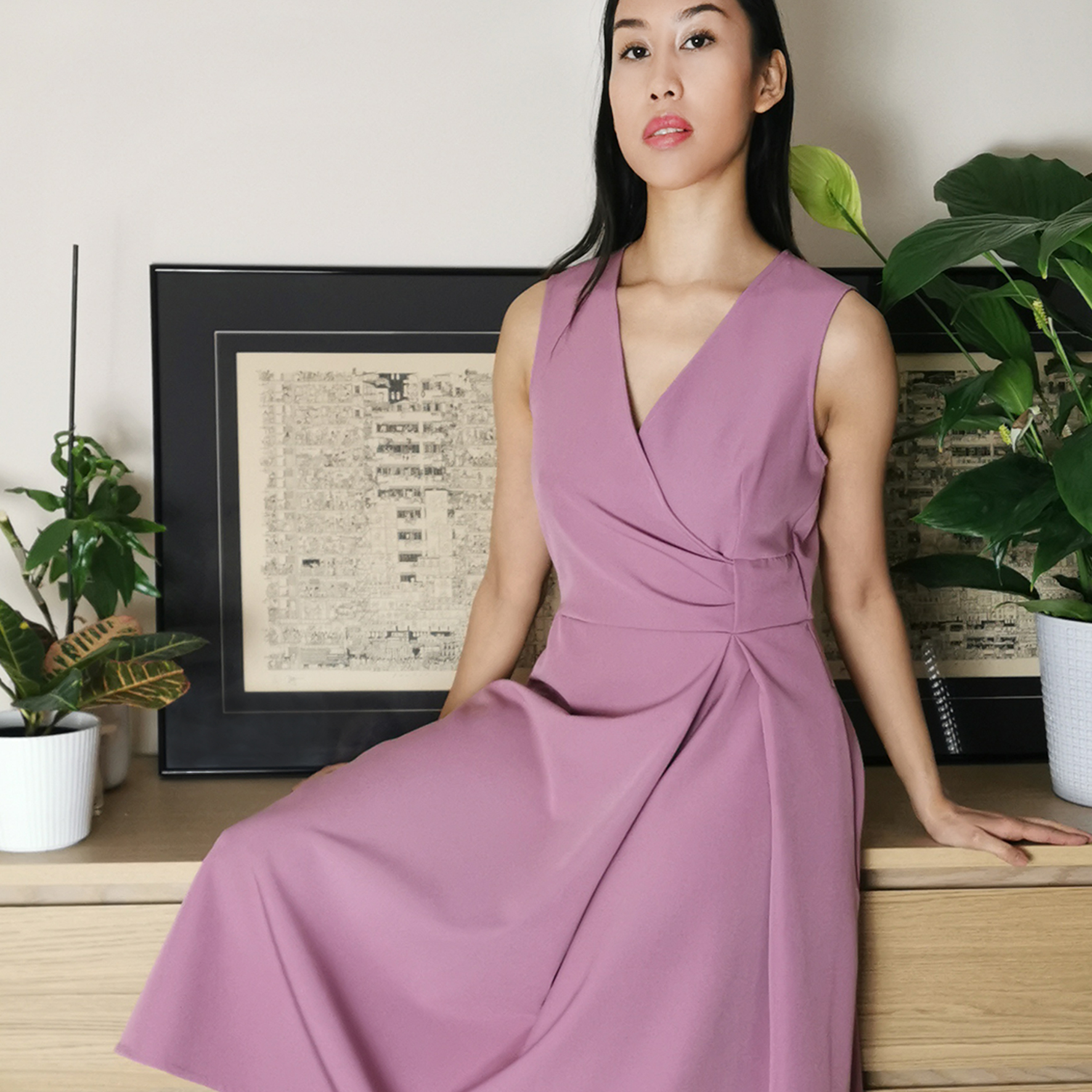 lagom-ravello-midi-dress-dusky-pink-front-life