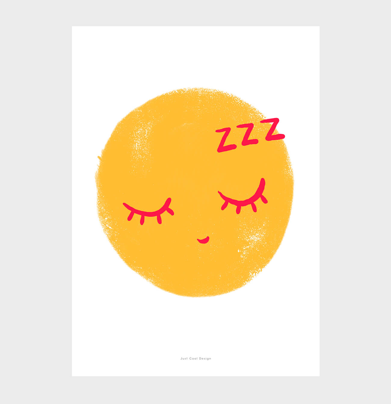 yellow-slepping-face-emoticon-emoji-wall-art