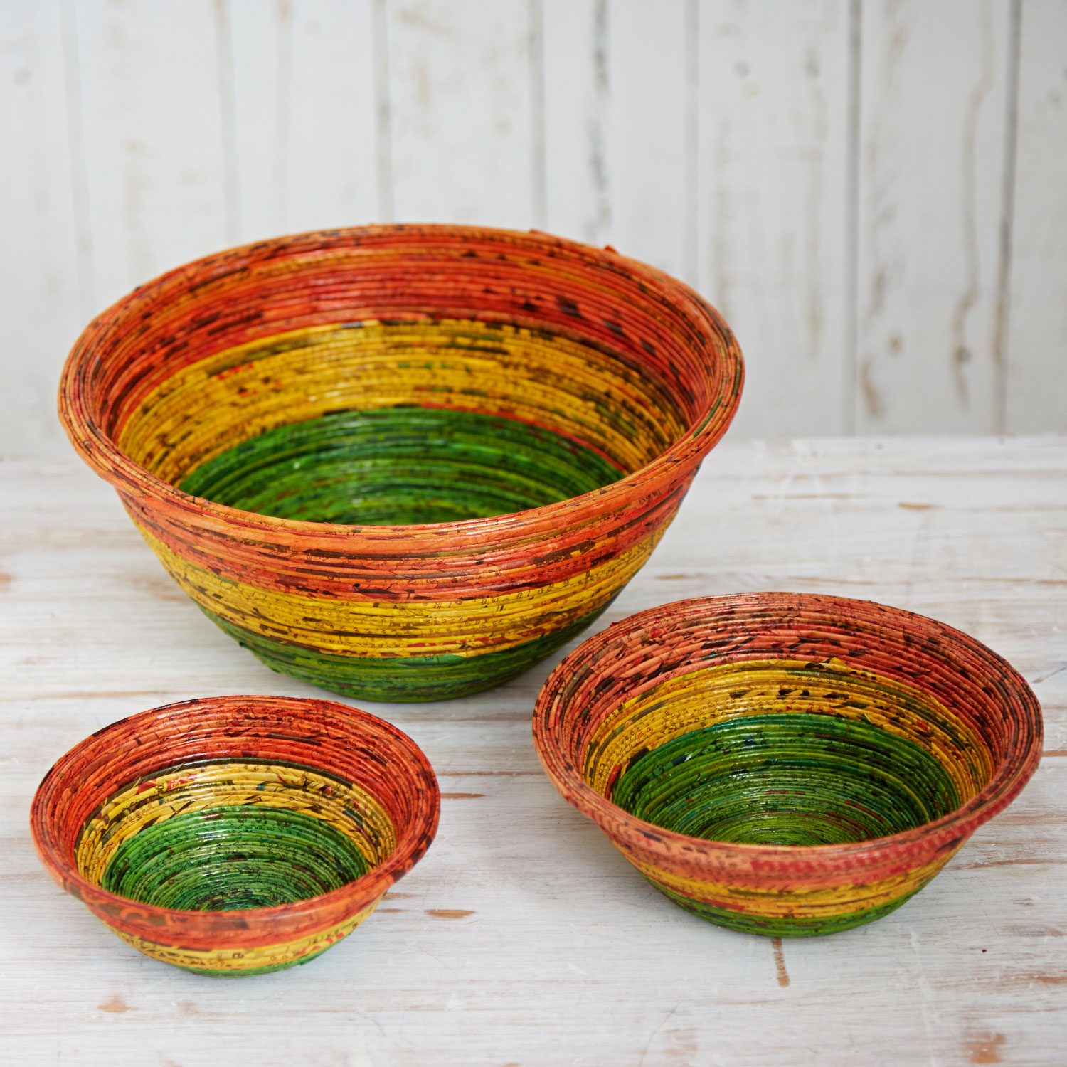 bowl orange yel green