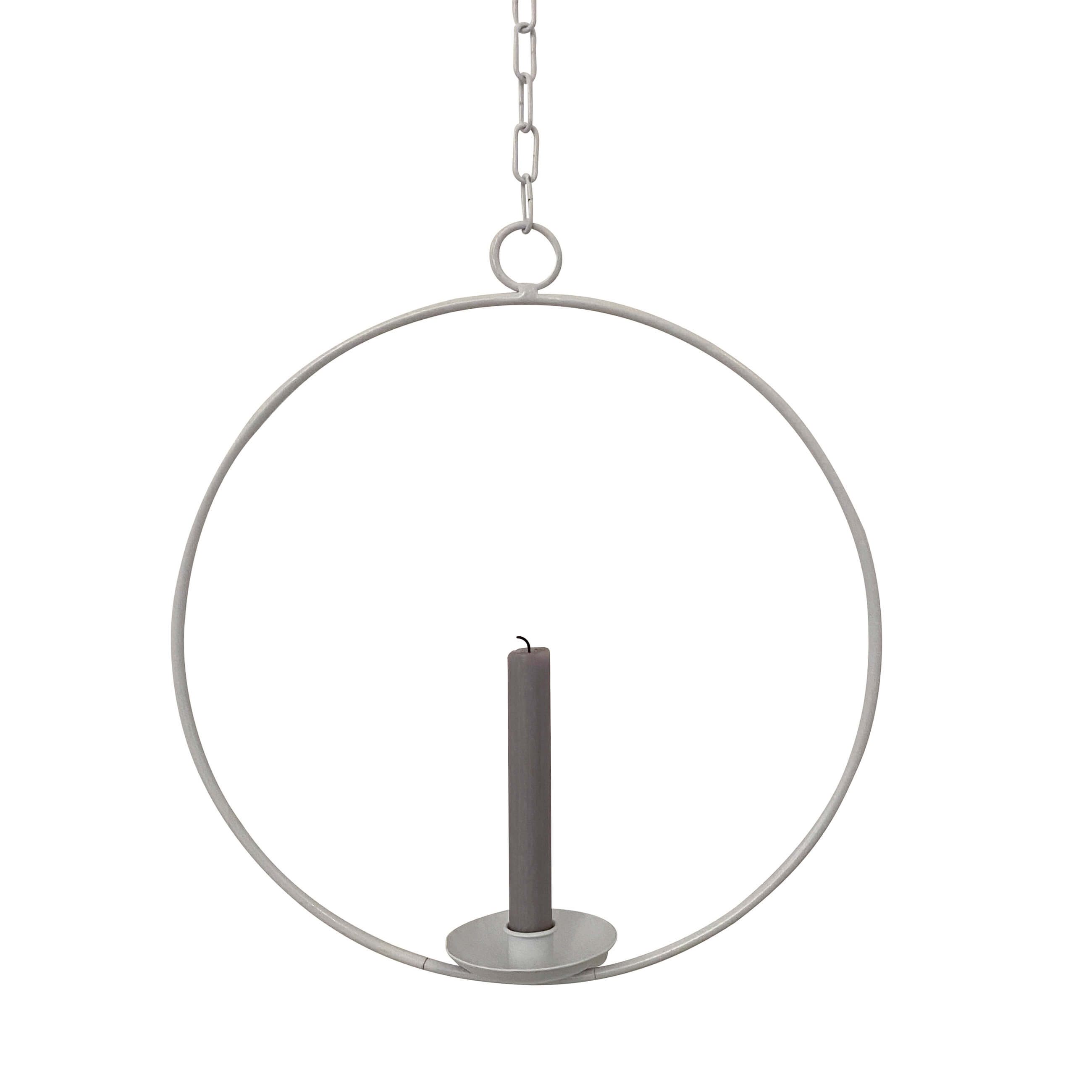 Ijus-weiß-rund-kerze