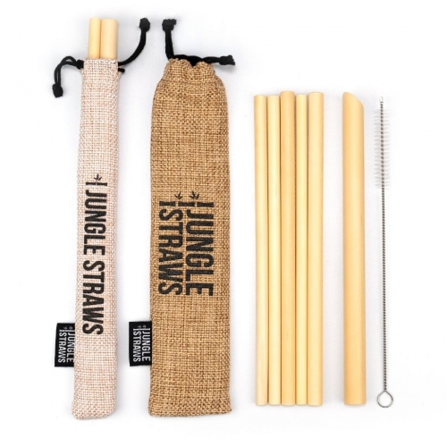 Natural bamboo straws