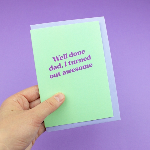 Funny Awesome Father's Day Card