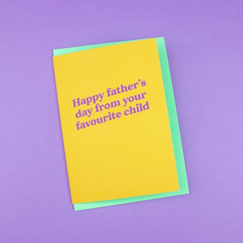 Favourite Child Father's Day Card