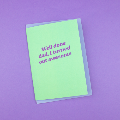 Funny Awesome Father's Day Card