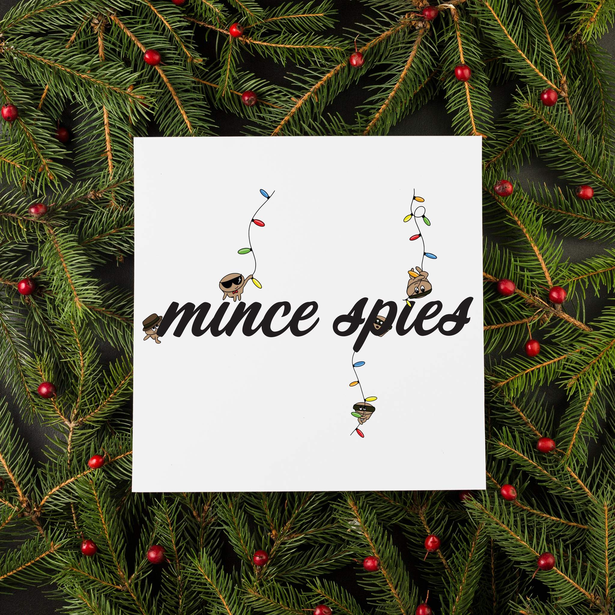 Mince Spies Christmas Card