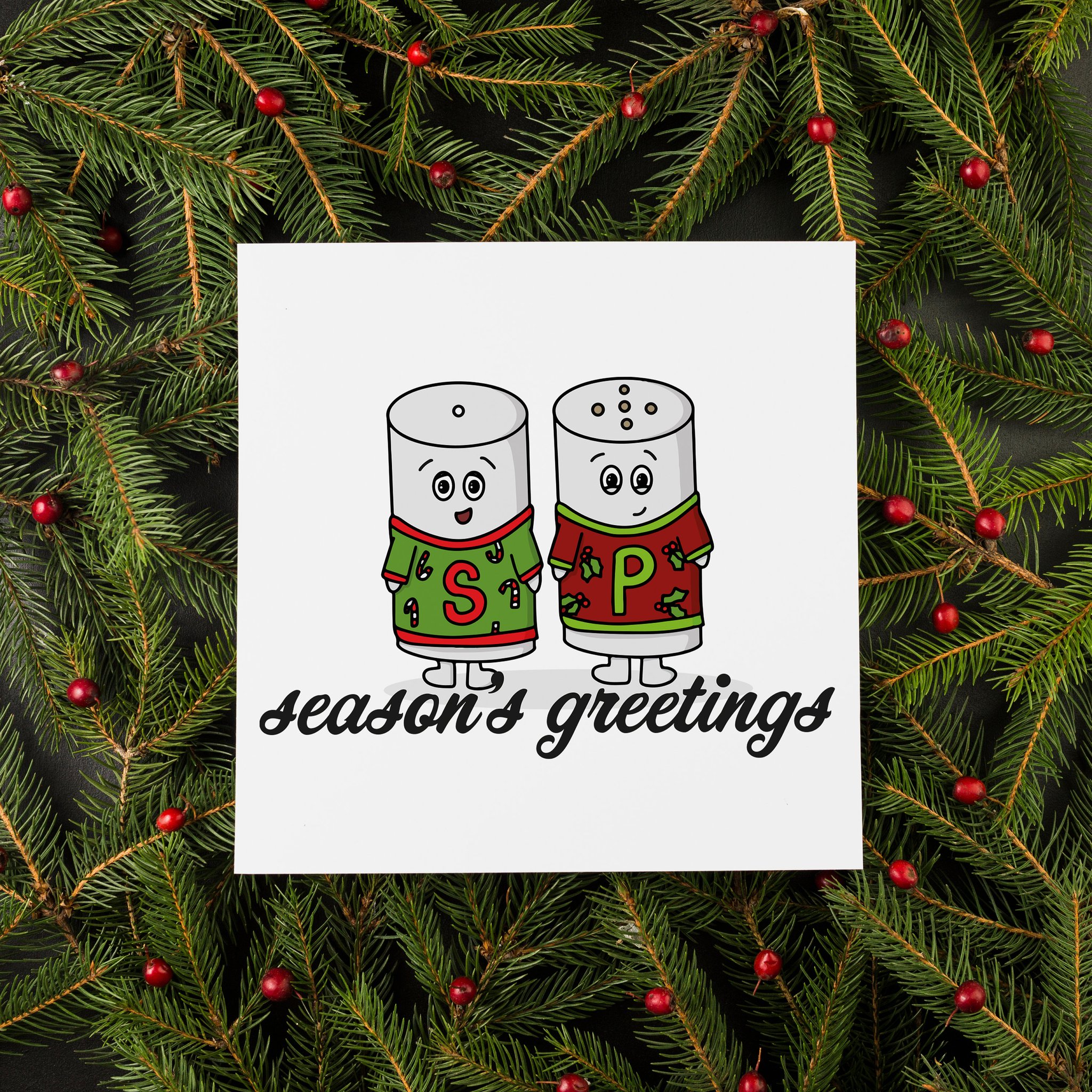 Season's Greetings Christmas Card