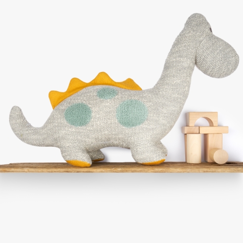 Grey Diplodocus Dinosaur Soft Toy