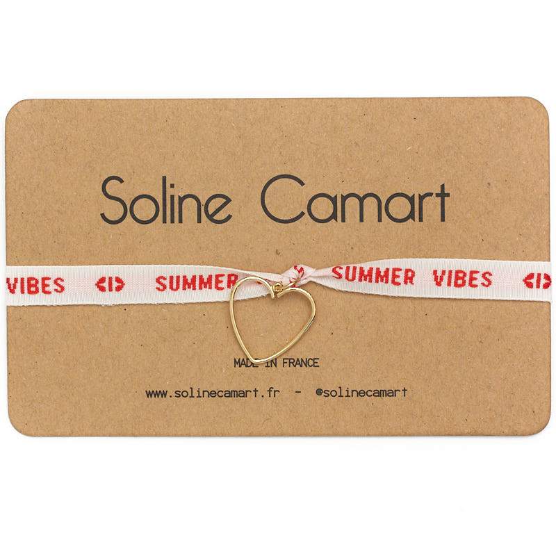 Bracelet-Phrases-cultes-summer-vibes-coeur-dore