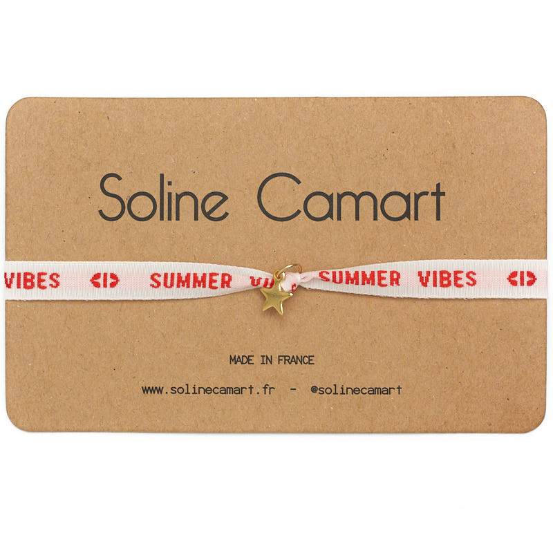 Bracelet-Phrases-cultes-summer-vibes-etoile-dore