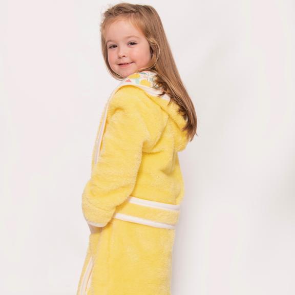 yellow dressing gown