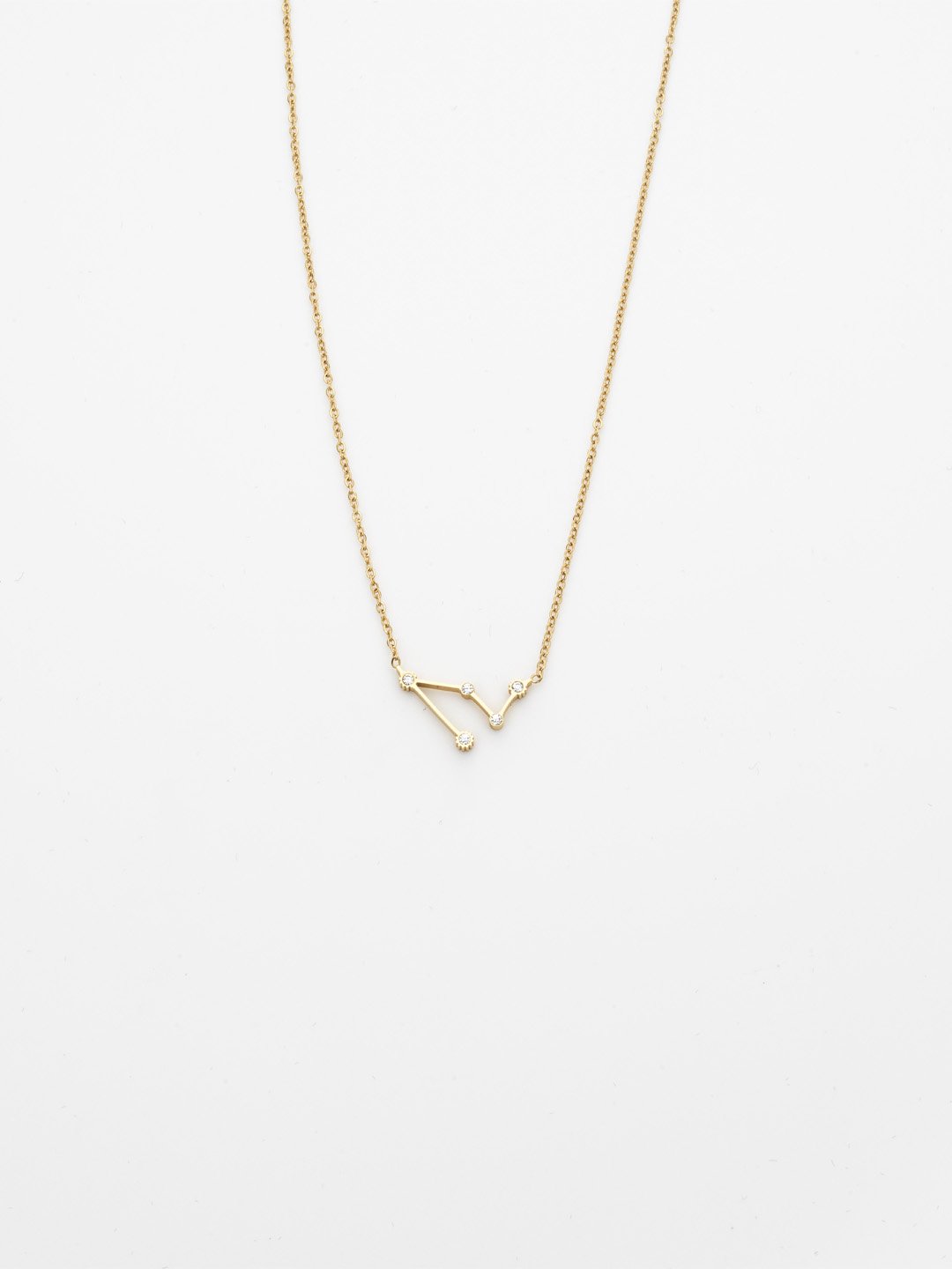 Collar-Capricornio-Acero-Inoxidable-Oro