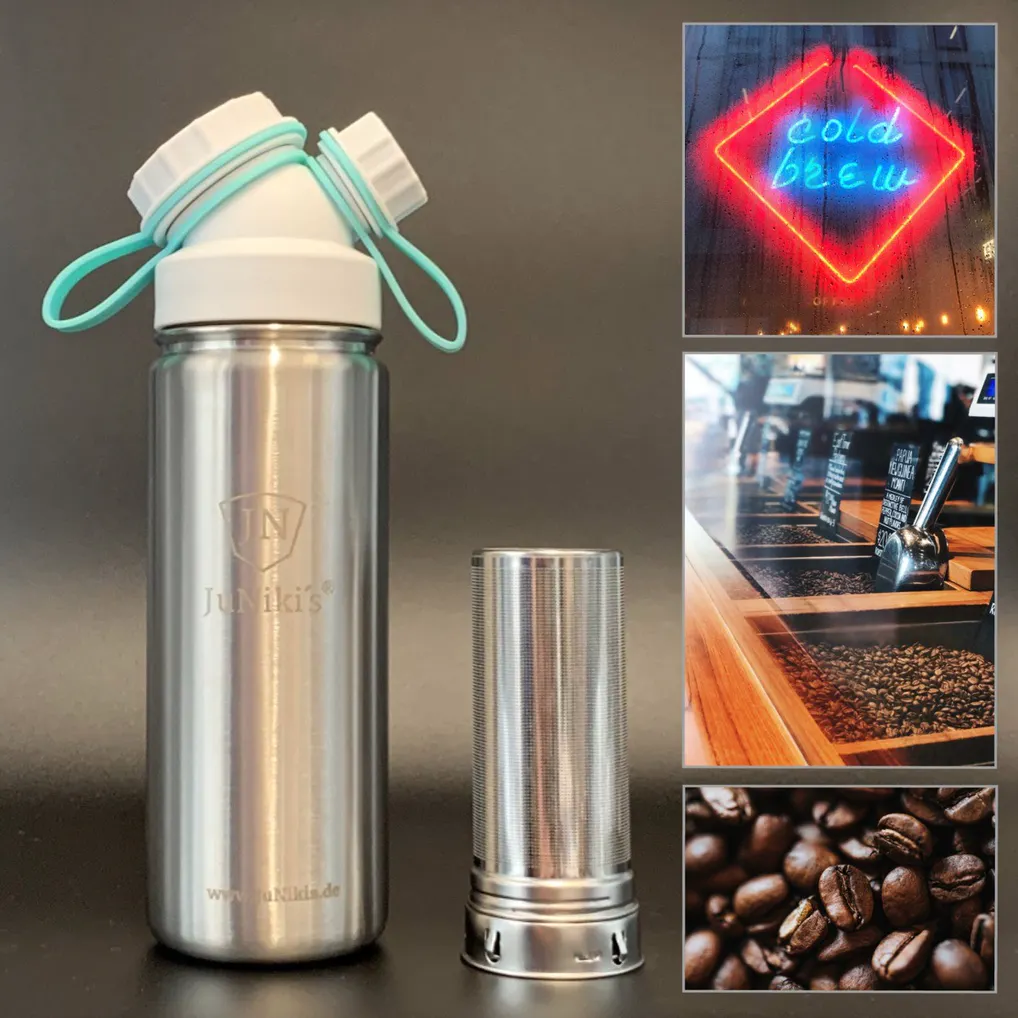 Cold Brew | JuNiki´s® eco line flask 18oz + Tea filter
