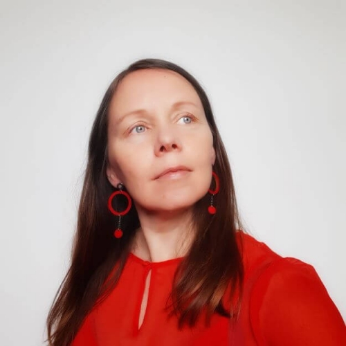 Colourful Wooden Earrings made by Unique Ella Sustainable Jewellery Scandinavian Design