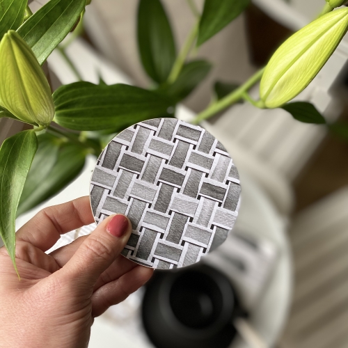 Coaster Handmade in UK Melamine Cork Gloss Ingria