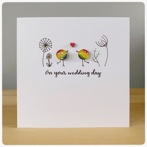 Rainbow wedding card
