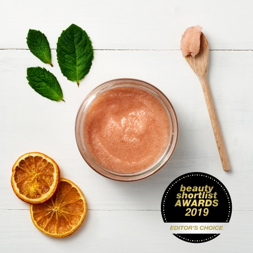 Uplift-Scrub Award, organic, vegan, cruelty free, citrus, zero waste, plastic free, luxury gift