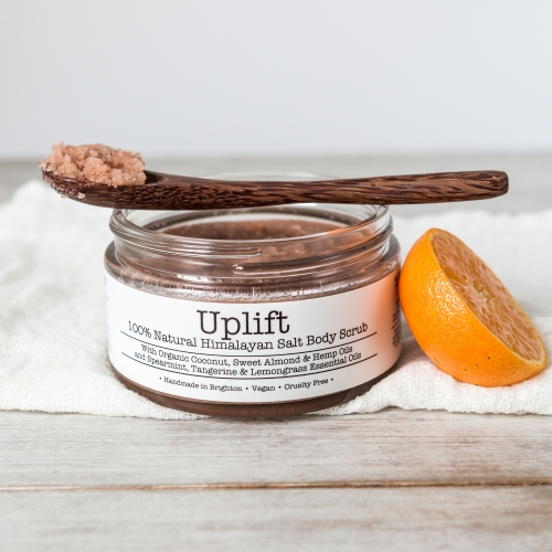 Uplift-Scrub Award, organic, vegan, cruelty free, citrus, zero waste, plastic free, luxury gift