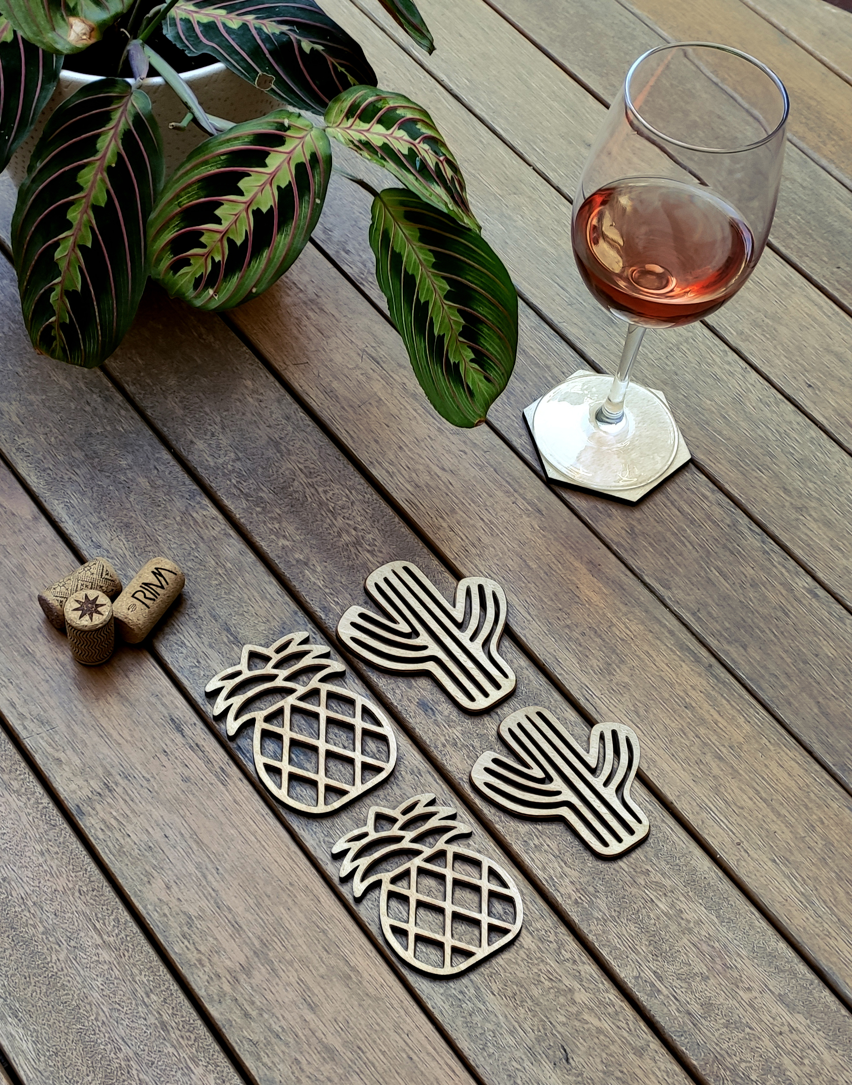 PC0039E - Set of 04 - Abacaxi e Cactus 02