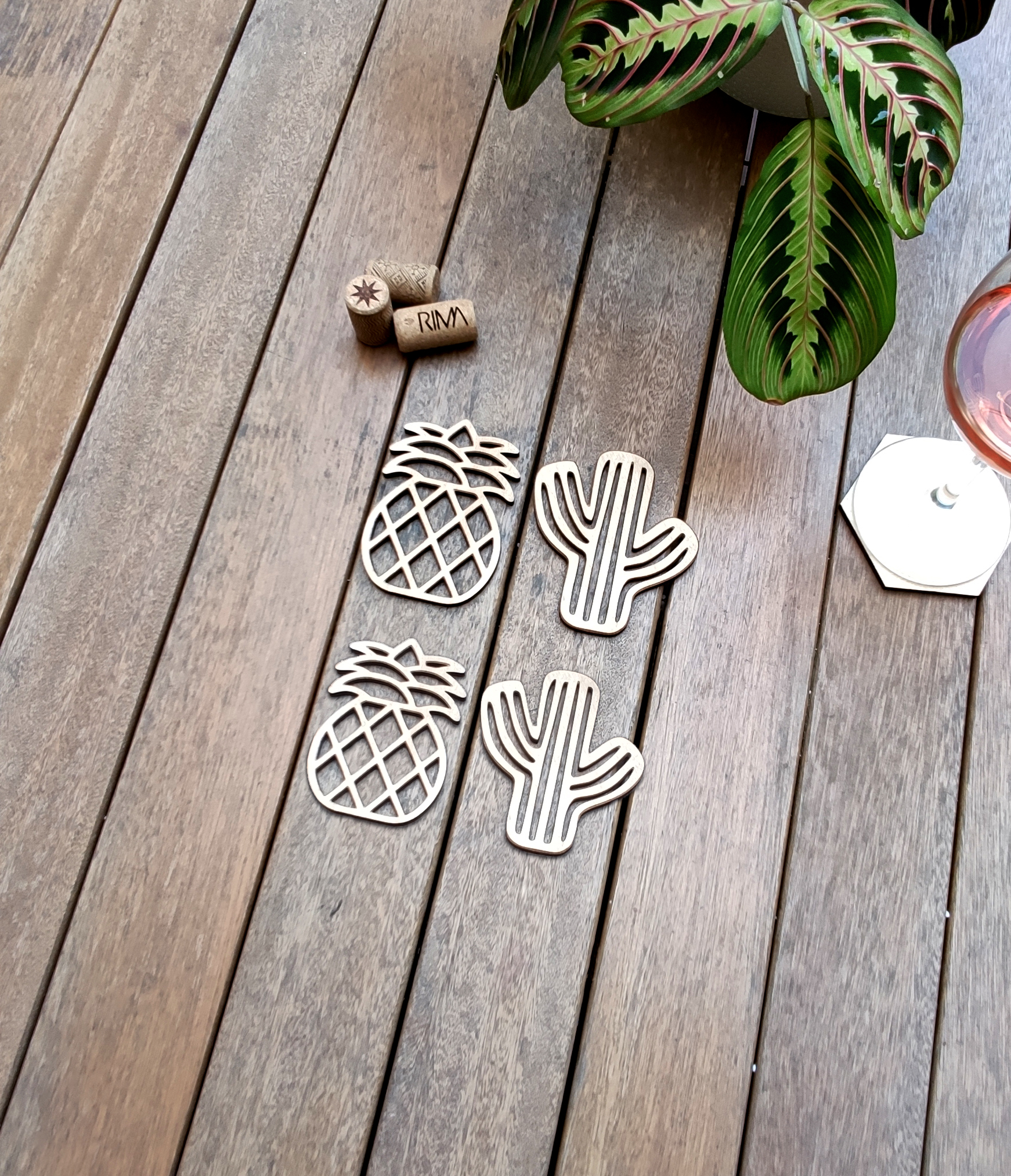 PC0039E - Set of 04 - Abacaxi e Cactus 03