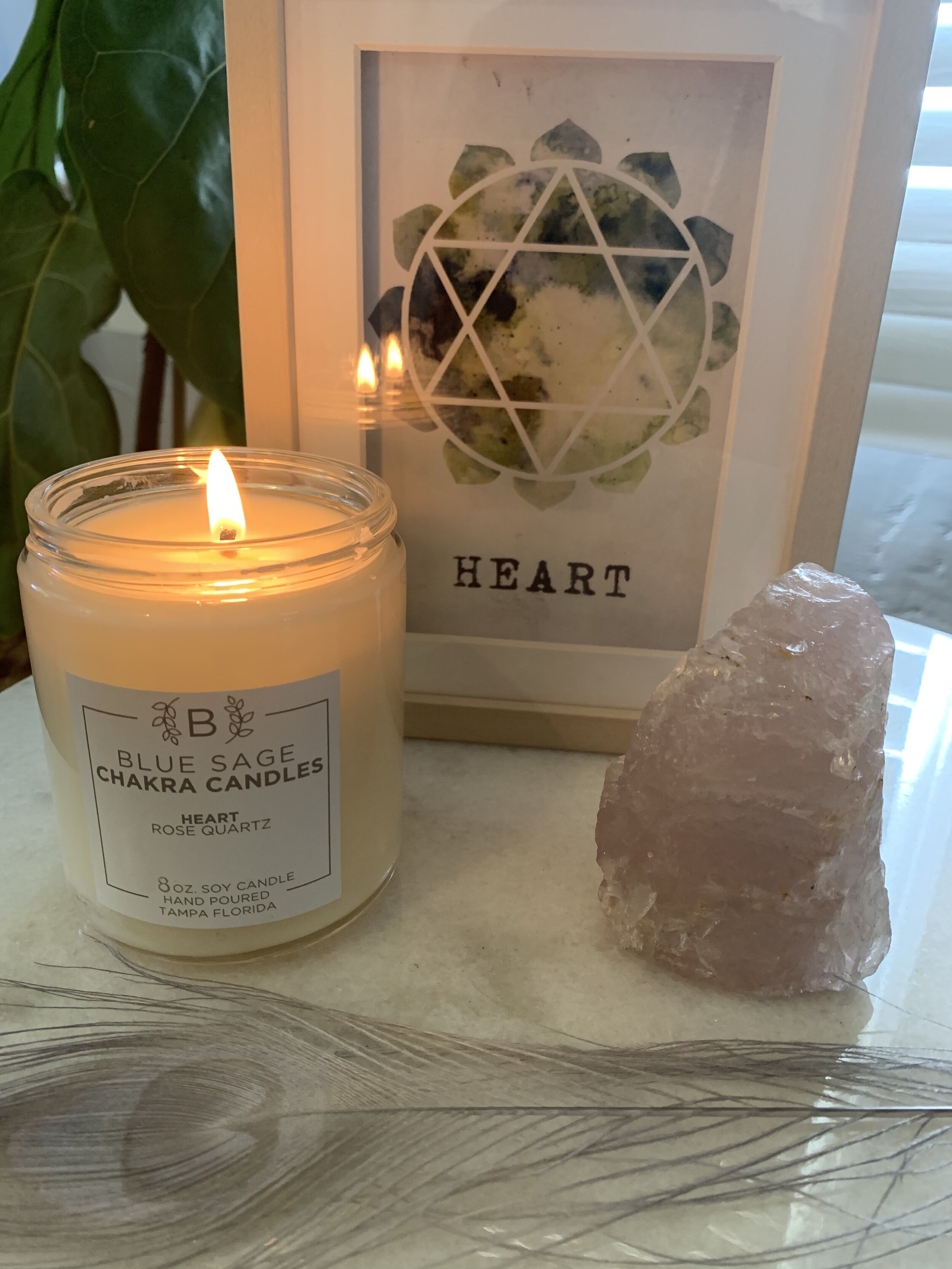 HEART (4TH CHAKRA) SOY CANDLE