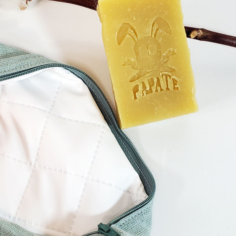 Trousse De Toilette En Coton Bio Vert Creoate