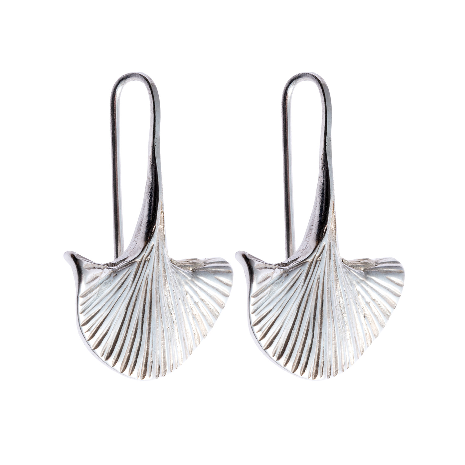 Carmen mini silver earrings - side carmen small silver earrings