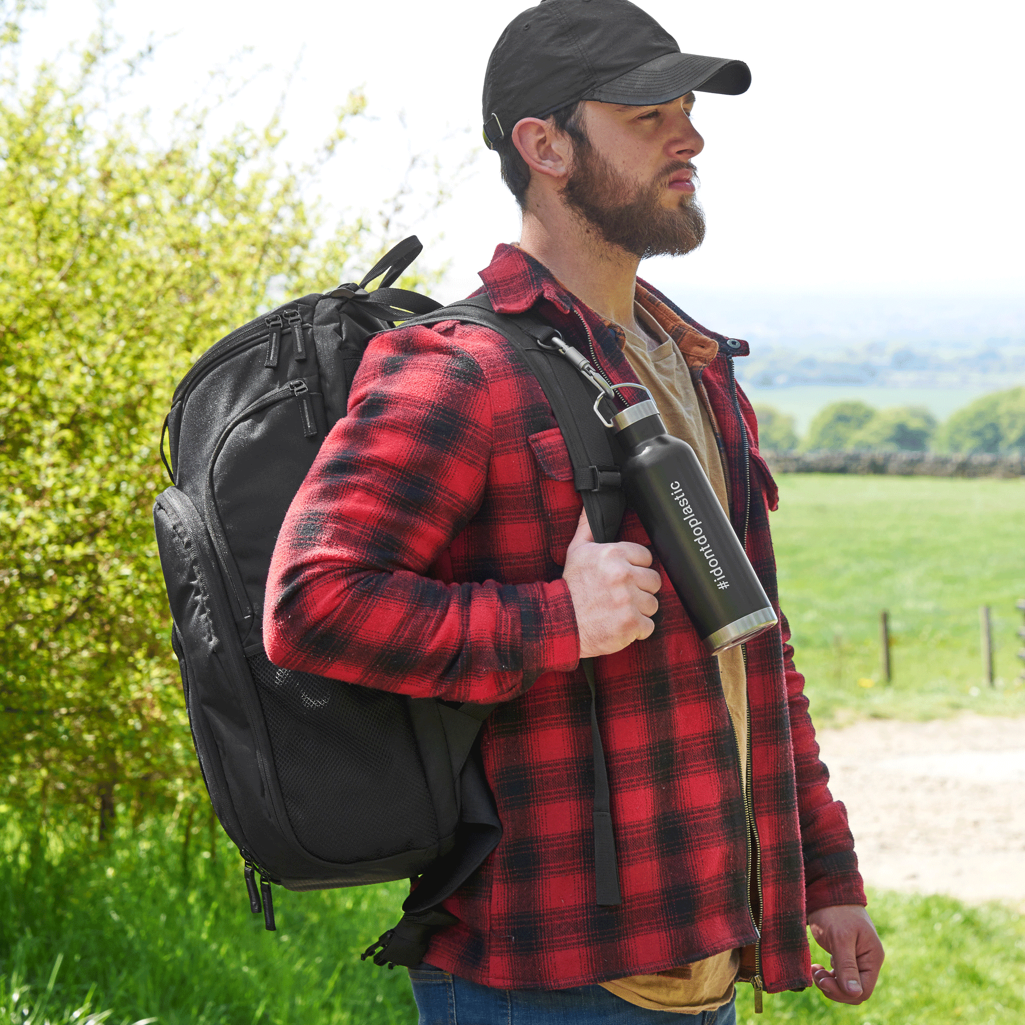 shole_double_walled_insulated_water_bottle_black_600ml_hiking