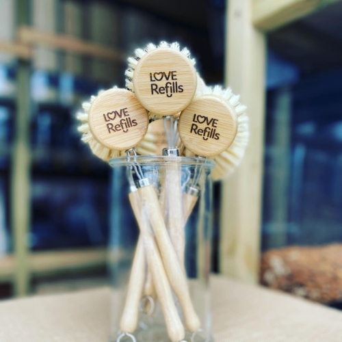 customised bamboo dish brush