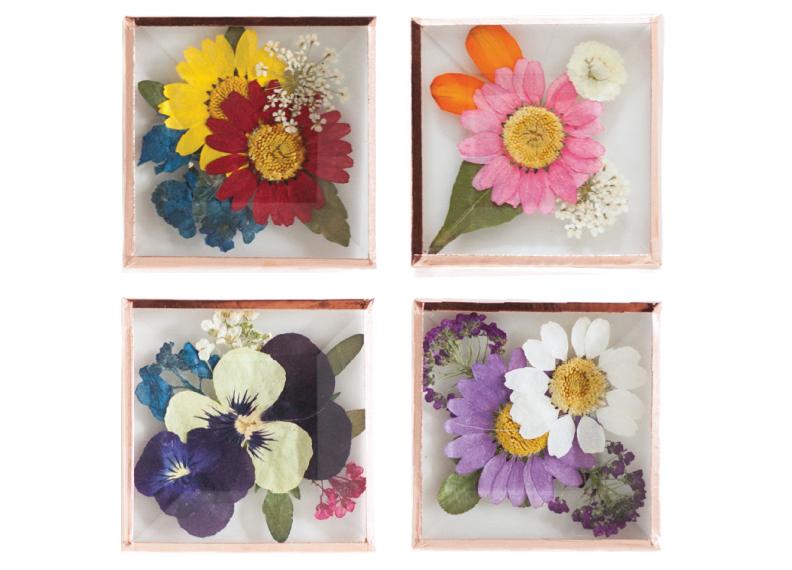 Beveled-Glass-Flower-Magnets-Set-of-4-Square