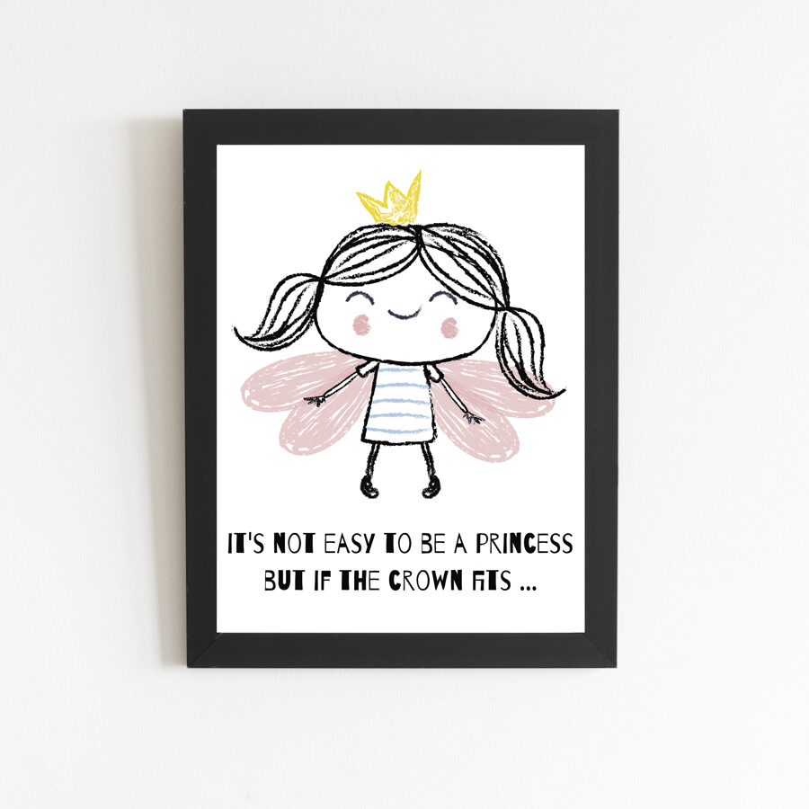 Poster "Princess" black frame, A3 format 1 Poster "Princess" black frame, A3 format