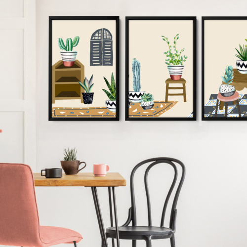 Kitchen Decor Ideas Set of 3 At Prints, Garden Mom Gift, Gardener Gifts For Women, Kitchen Gift For Mum, Personalised Gift For Mom