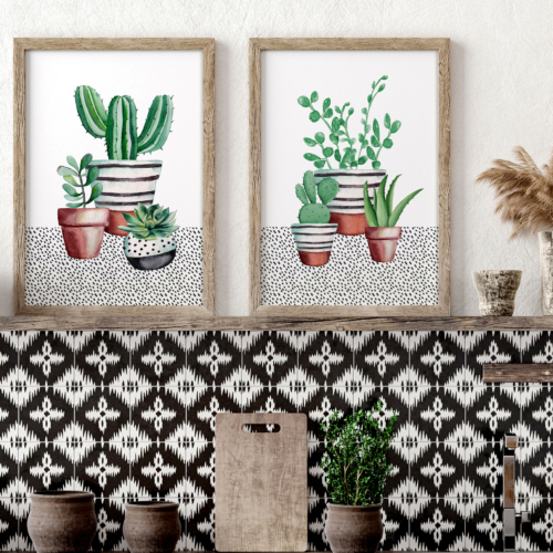 Kitchen Decor Ideas, Garden Mom Gift, Gardener Gifts For Women, Kitchen Gift For Mum, Personalised Gift For Mom set of 2 At Prints
