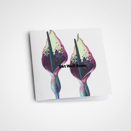 Square Greeting Card Get Well Soon