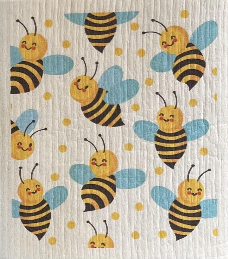 HONEY BEE SWEDISH DISHCLOTH